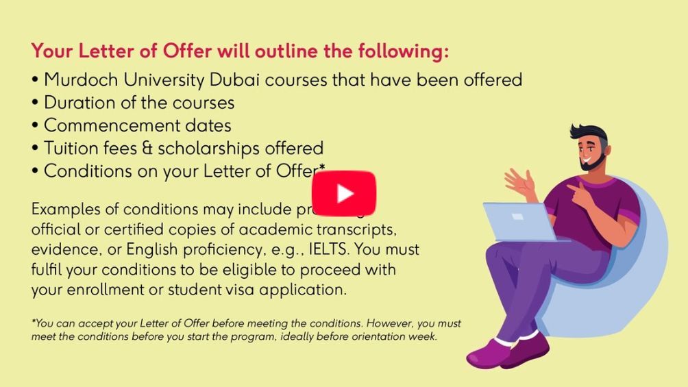 Play Video -  How to accept your Al Falah University Letter of Offer