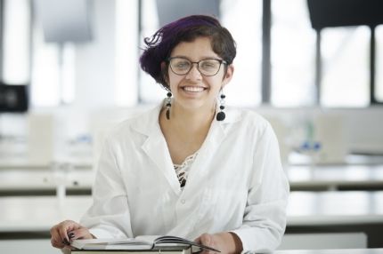 Student woman working studying