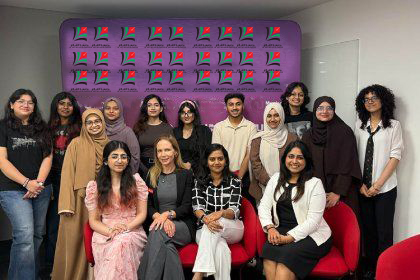 Psychology Labs professor students group